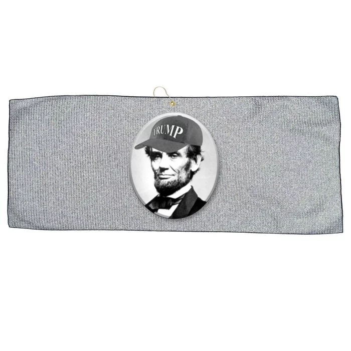 Abraham Lincoln For Trump Large Microfiber Waffle Golf Towel