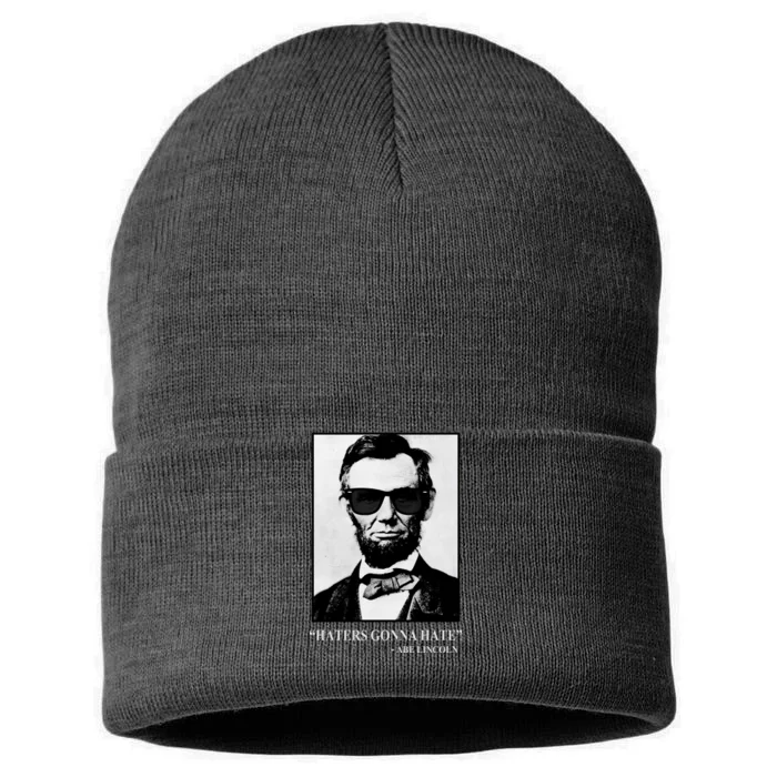 Abraham Lincoln Haters Gonna Hate Sustainable Knit Beanie