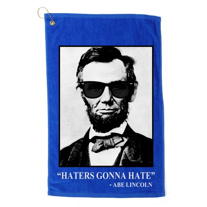 Abraham Lincoln Haters Gonna Hate Platinum Collection Golf Towel