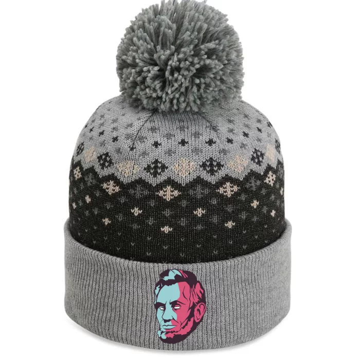 Abraham Lincoln Head The Baniff Cuffed Pom Beanie