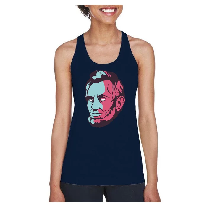 Abraham Lincoln Head Women's Racerback Tank