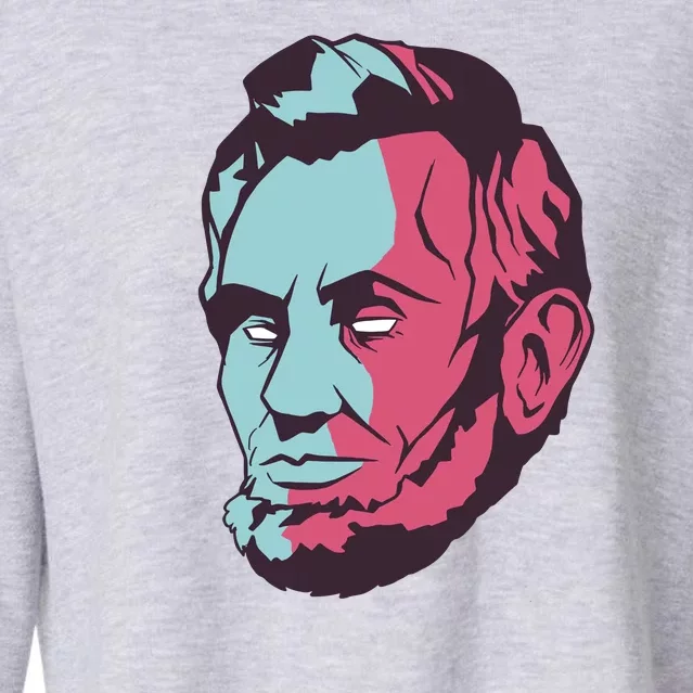 Abraham Lincoln Head Cropped Pullover Crew