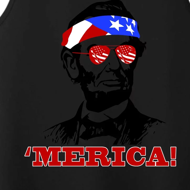 Abraham Lincoln Merica Performance Tank