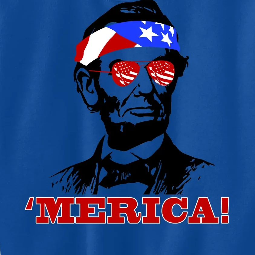 Abraham Lincoln Merica Kids Sweatshirt