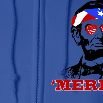 Abraham Lincoln Merica Full Zip Hoodie