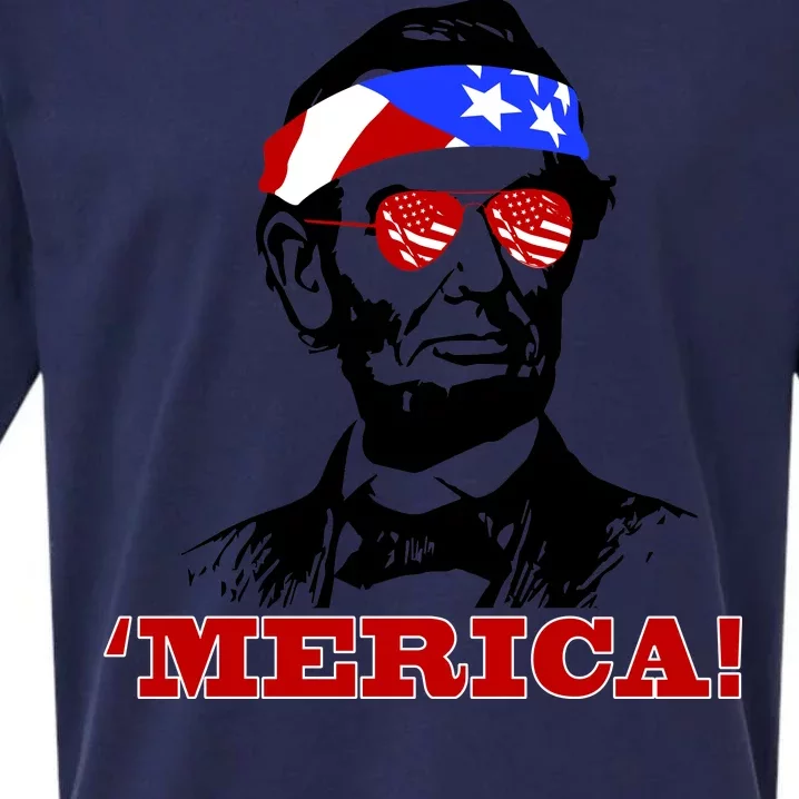 Abraham Lincoln Merica Sueded Cloud Jersey T-Shirt