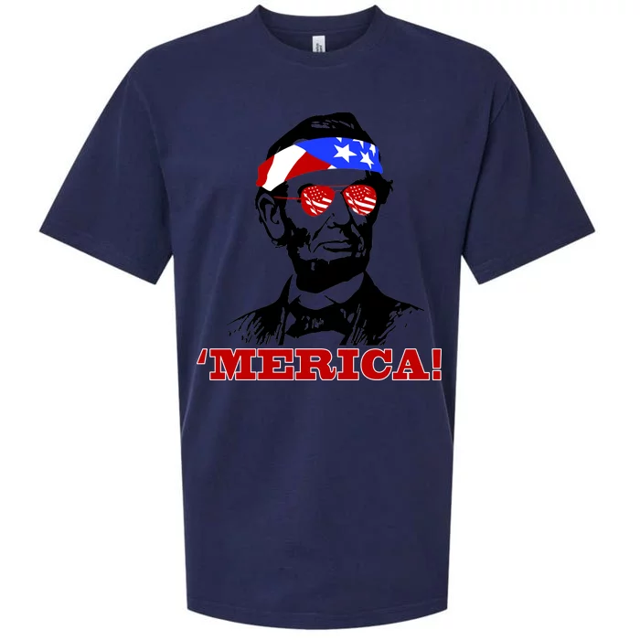 Abraham Lincoln Merica Sueded Cloud Jersey T-Shirt