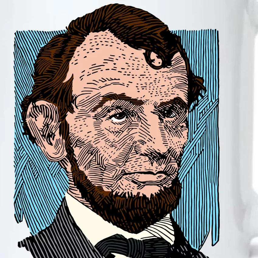 Abraham Lincoln Portrait Black Color Changing Mug