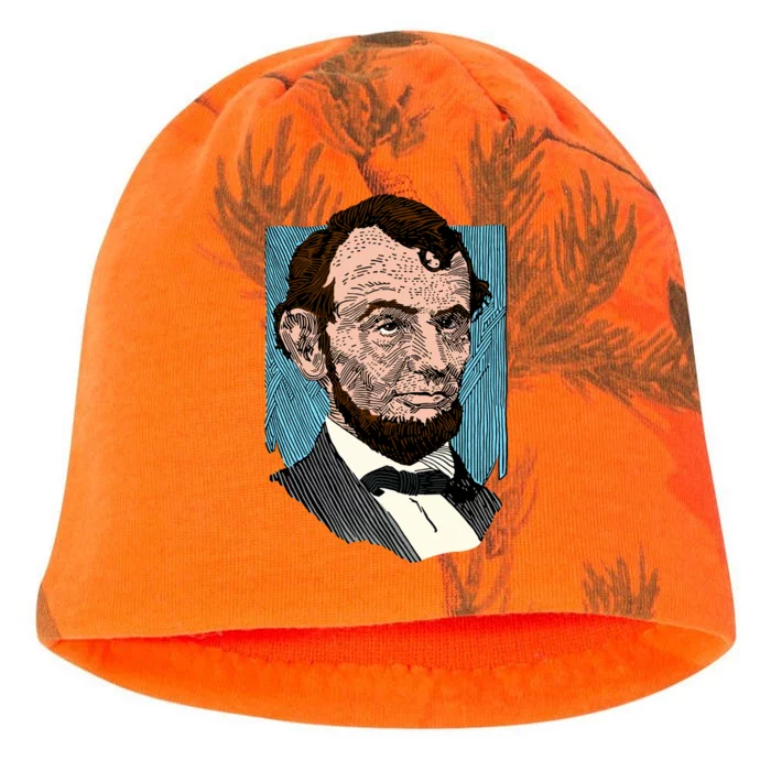 Abraham Lincoln Portrait Kati - Camo Knit Beanie