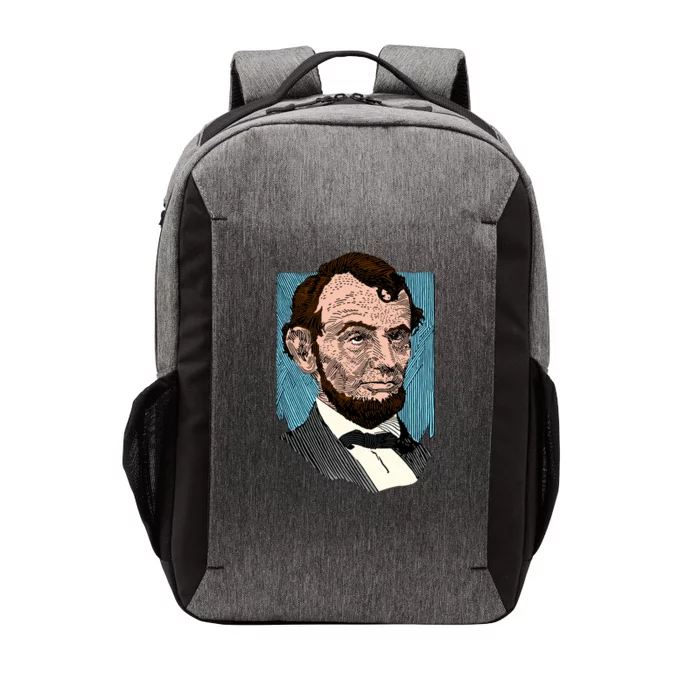 Abraham Lincoln Portrait Vector Backpack