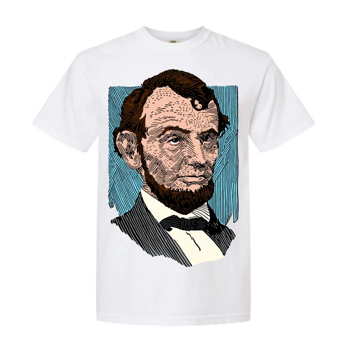 Abraham Lincoln Portrait Garment-Dyed Heavyweight T-Shirt