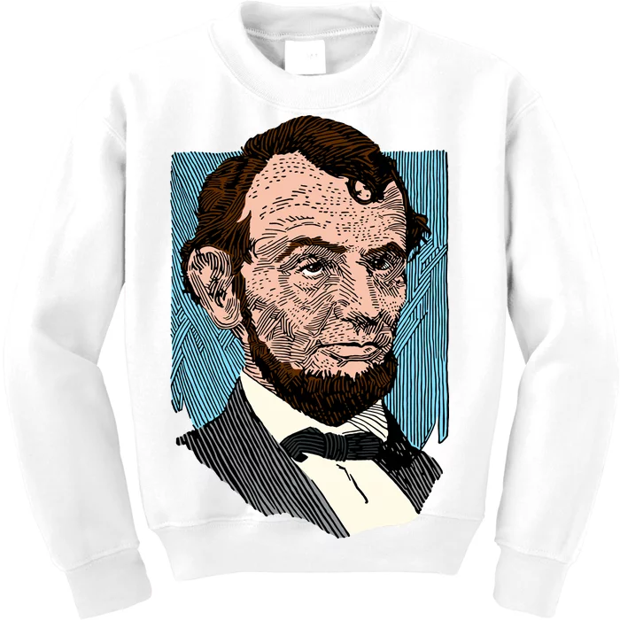 Abraham Lincoln Portrait Kids Sweatshirt