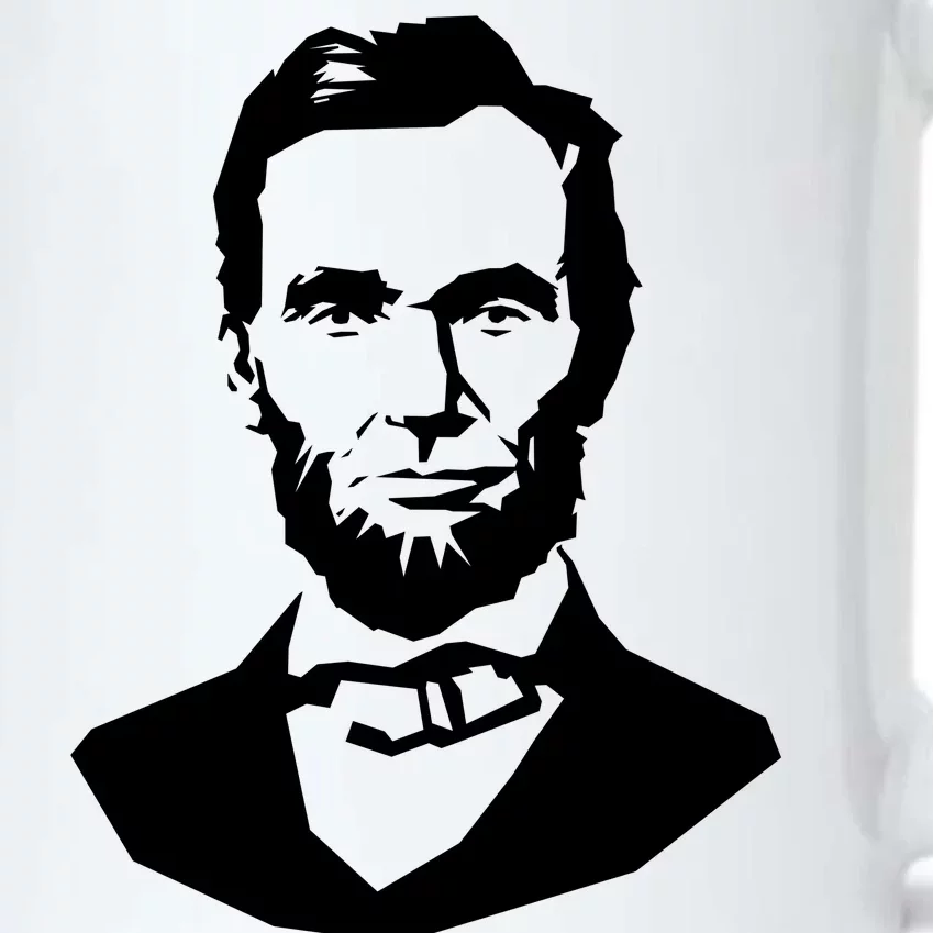 Abraham Lincoln Portrait President Black Color Changing Mug