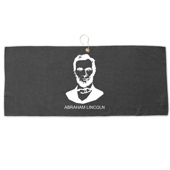 Abraham Lincoln Portrait President Large Microfiber Waffle Golf Towel