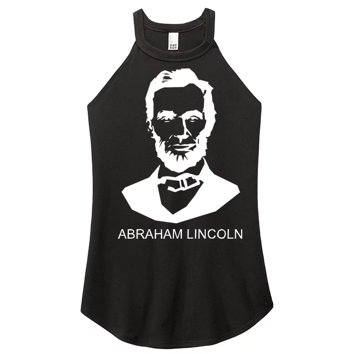 Abraham Lincoln Portrait President Women’s Perfect Tri Rocker Tank