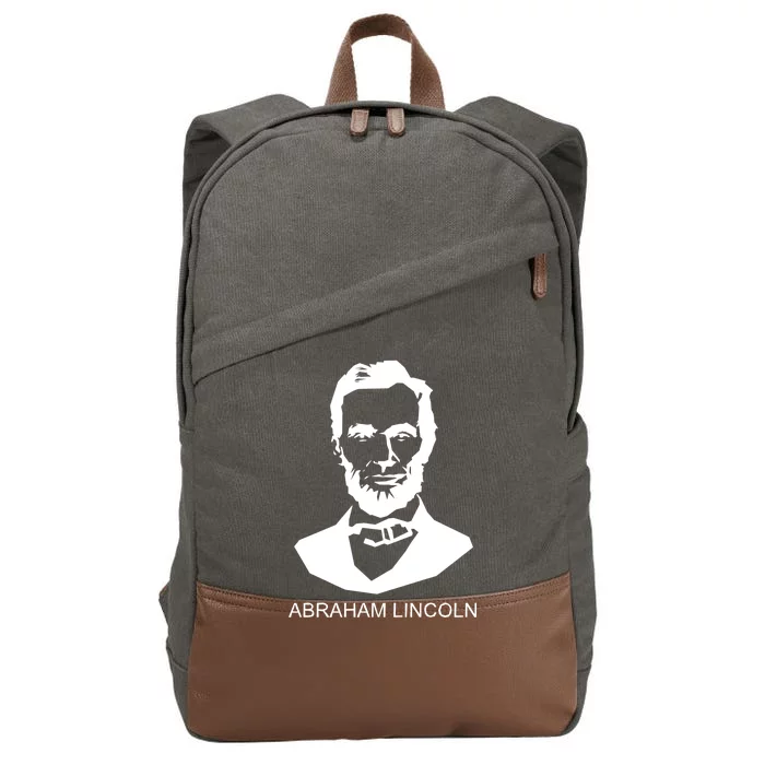 Abraham Lincoln Portrait President Cotton Canvas Backpack