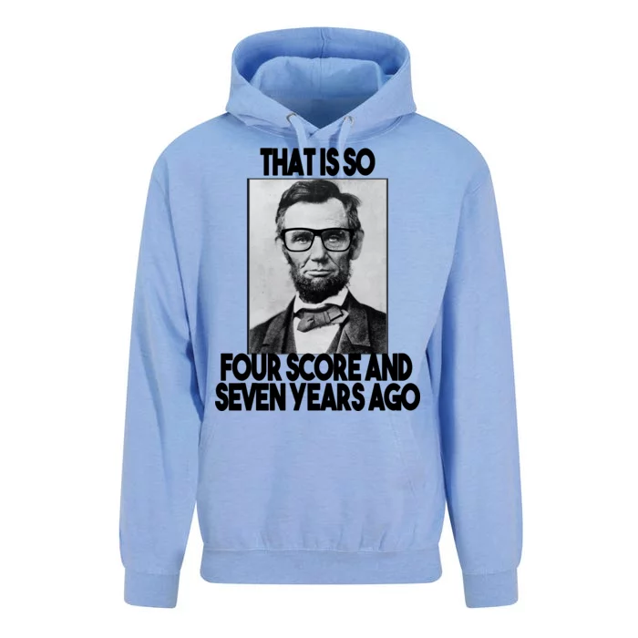 Abraham Lincoln Seven years Ago Unisex Surf Hoodie