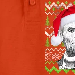 Abraham Lincoln Ugly Christmas Sweater Dry Zone Grid Performance Polo