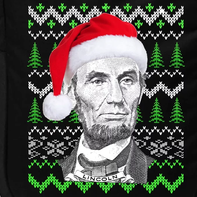 Abraham Lincoln Ugly Christmas Sweater Impact Tech Backpack