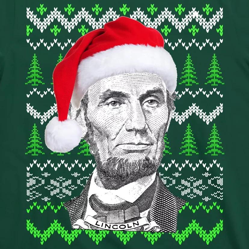 Abraham Lincoln Ugly Christmas Sweater Front & Back Wrapping Paper