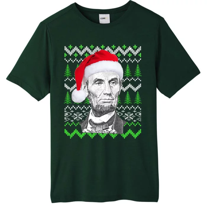 Abraham Lincoln Ugly Christmas Sweater ChromaSoft Performance T-Shirt