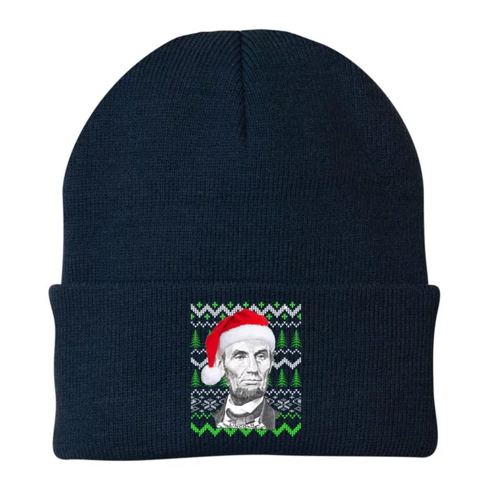 Abraham Lincoln Ugly Christmas Sweater Knit Cap Winter Beanie