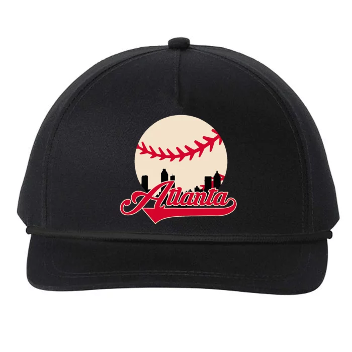 Atlanta Baseball Skyline Georgia Atlanta Snapback Five-Panel Rope Hat