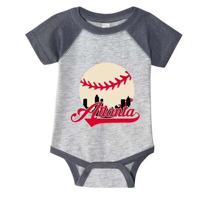 Atlanta Baseball Skyline Georgia Atlanta Infant Baby Jersey Bodysuit