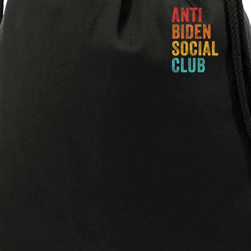 Anti Biden Social Club Drawstring Bag