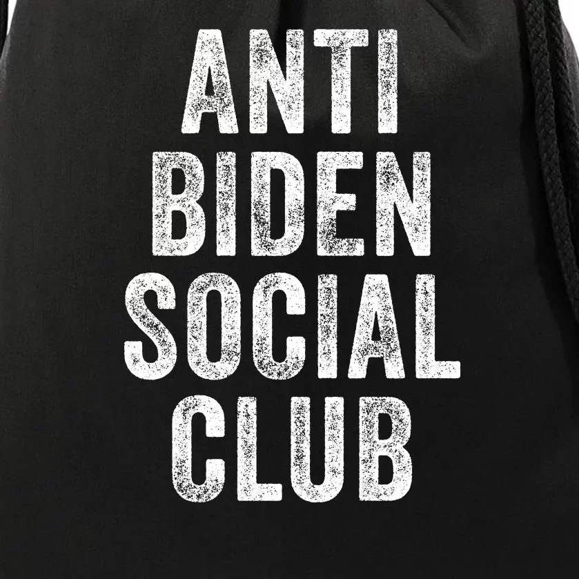 Anti Biden Social Club Drawstring Bag