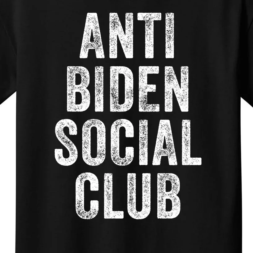 Anti Biden Social Club Kids T-Shirt