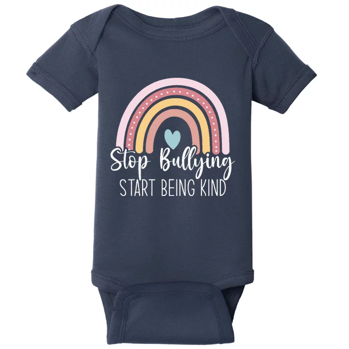 Anti Bully Start Being Kind Anti Bullying Awareness Baby Bodysuit