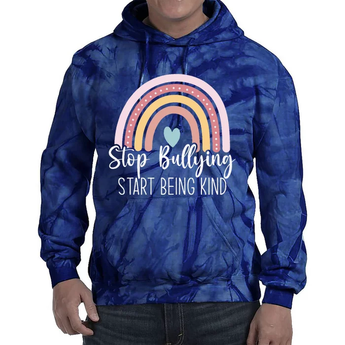 Anti Bully Start Being Kind Anti Bullying Awareness Tie Dye Hoodie