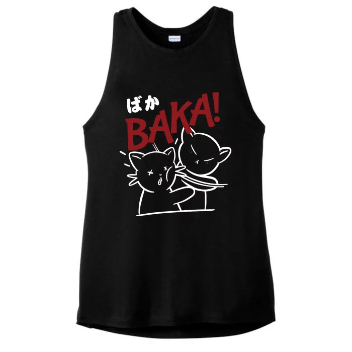 Anime Baka Slap Japan Anime Lover Gift Ladies Tri-Blend Wicking Tank