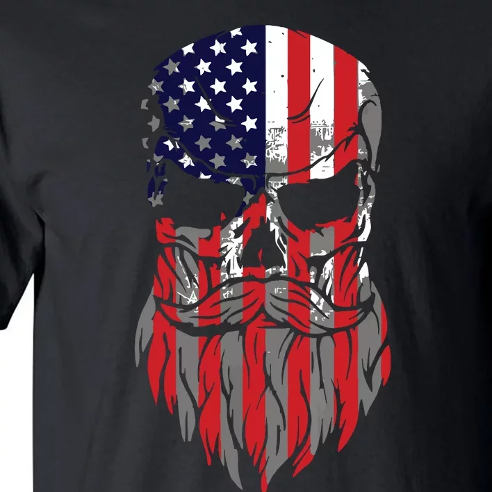 American Beard Skull Tall T-Shirt