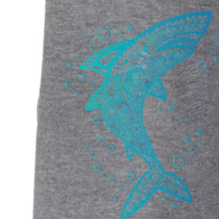 AQUA BOHO SHARK Doggie 3-End Fleece Hoodie