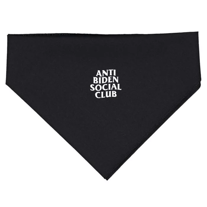 Anti Biden Social Club USA-Made Doggie Bandana