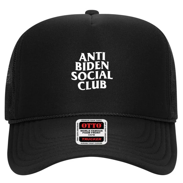 Anti Biden Social Club High Crown Mesh Trucker Hat