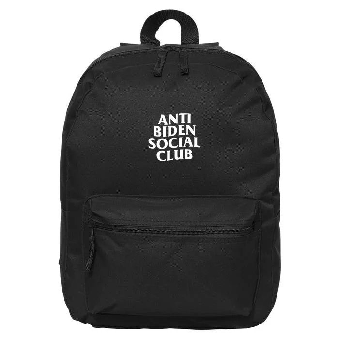 Anti Biden Social Club 16 in Basic Backpack