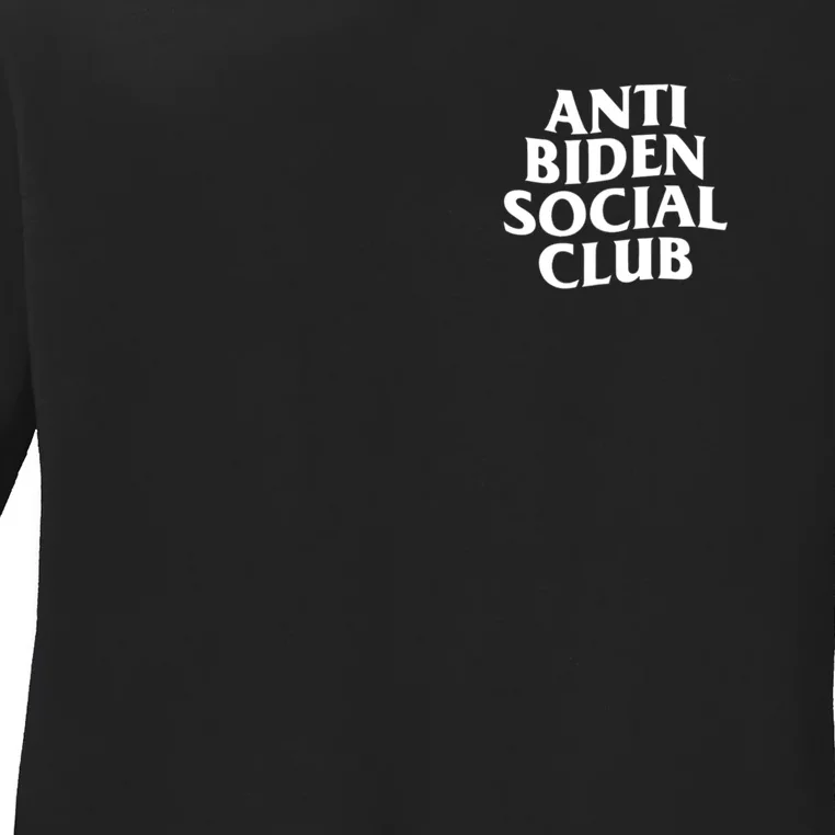 Anti Biden Social Club Ladies Long Sleeve Shirt