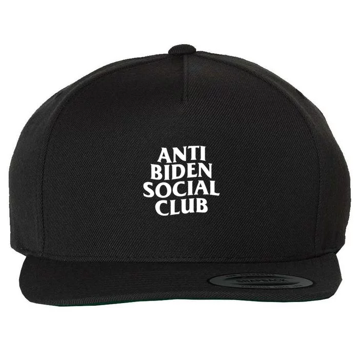 Anti Biden Social Club Wool Snapback Cap