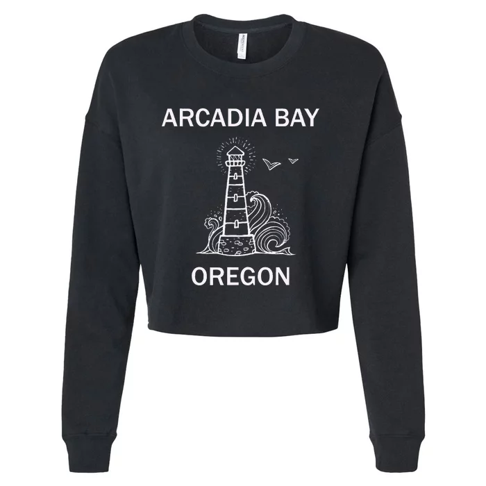 Arcadia Bay Strange Life Two Whales Diner Video Gamer Cropped Pullover Crew