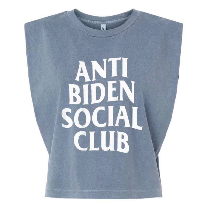 Anti Biden Social Club Garment-Dyed Women's Muscle Tee