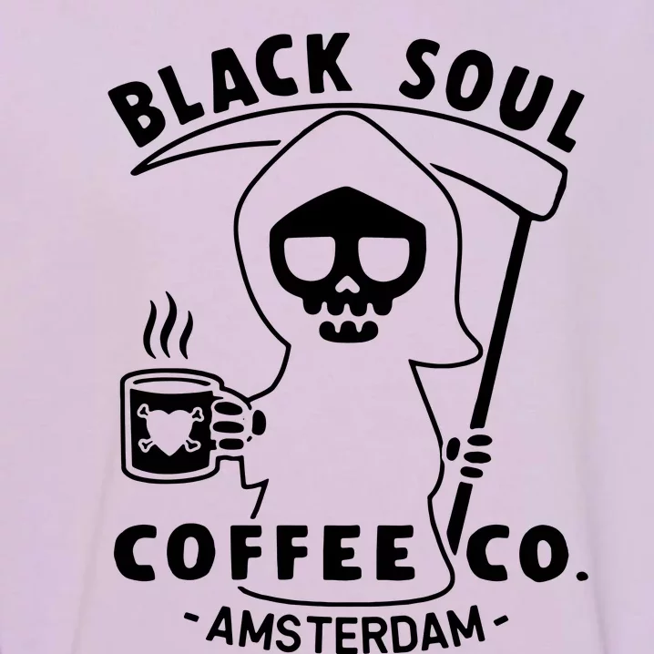 Amsterdam Black Soul Cafe Garment-Dyed Sweatshirt