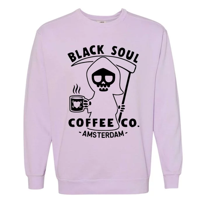 Amsterdam Black Soul Cafe Garment-Dyed Sweatshirt