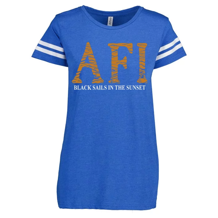 Afi Black Sails Waves Enza Ladies Jersey Football T-Shirt