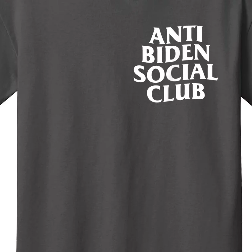 Anti Biden Social Club Kids T-Shirt