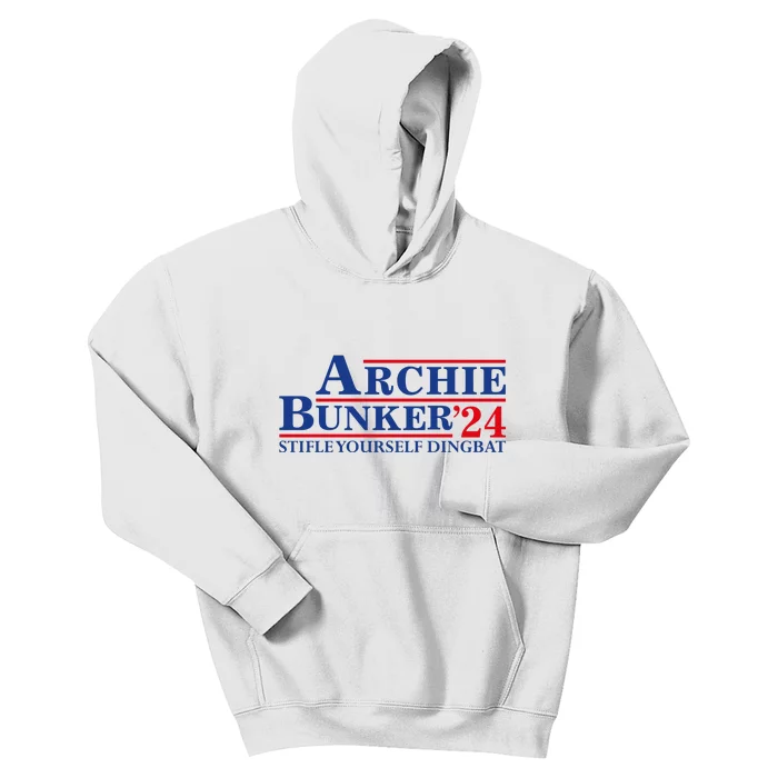 Archie Bunker’24 Stifle Yourself Dingbat Kids Hoodie