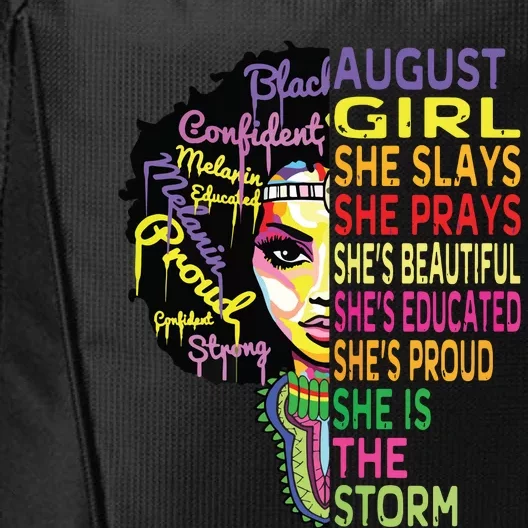 August Birthday Shirts For Women Queens Were Born In August City Backpack