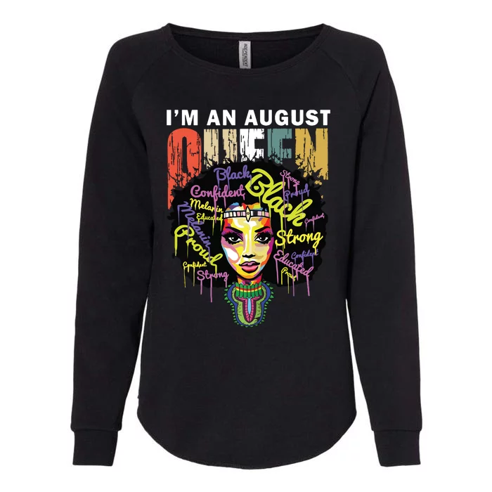 August Birthday Shirts For Women Queens Were Born In August Womens California Wash Sweatshirt